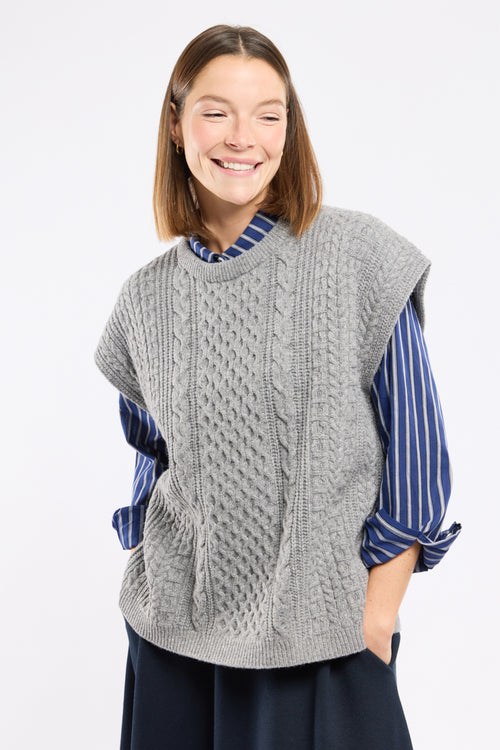 Pull sans manche - laine - Armor-lux - 5