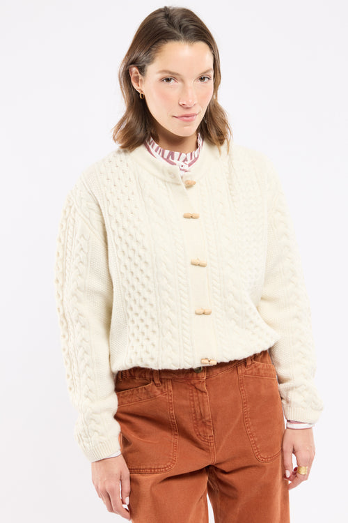 Héritage buttoned cardigan - wool - Armor-lux - 2
