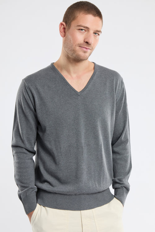 Pullover mit V-Ausschnitt „Henvic - aus Baumwolle - Armor-lux - 3