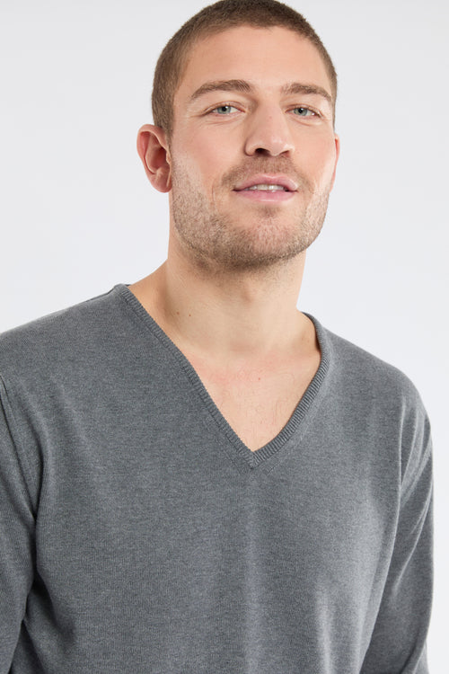 Pull col V Henvic - coton - Armor-lux - 1