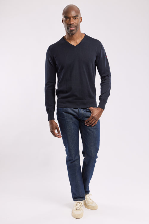 Pull col V Henvic - coton - Armor-lux - 2