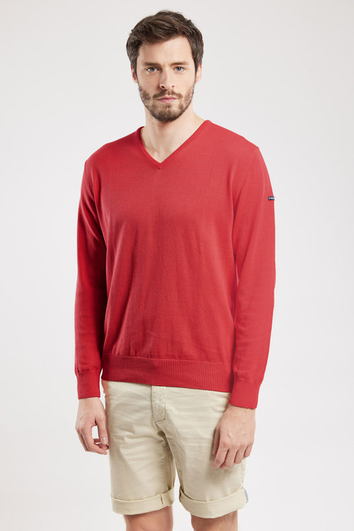 Pullover mit V-Ausschnitt – Baumwolle - Armor-lux - 4
