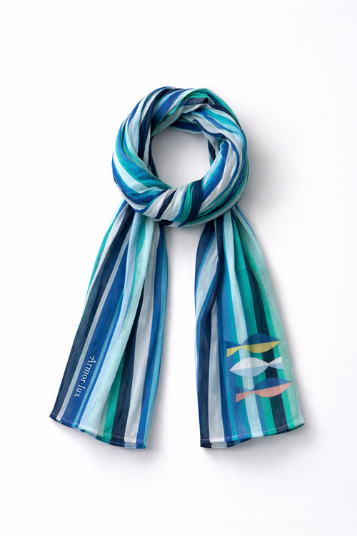 Foulard vagues - coton - Armor-lux - 1