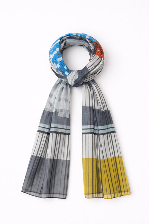 Striped scarf - cotton - Armor-lux - 1