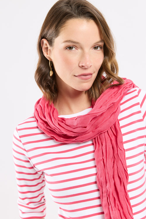 Plain scarf - linen and cotton - Armor-lux - 1