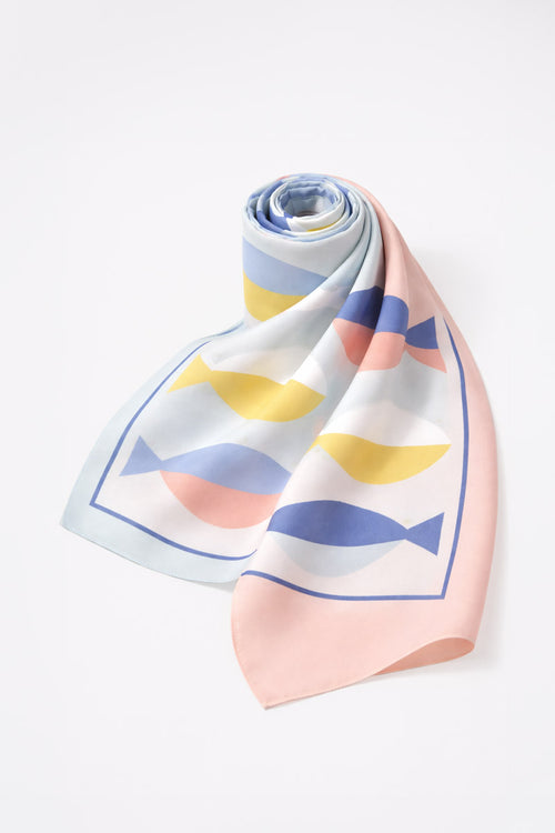 Foulard carré - lin et coton - Armor-lux - 1