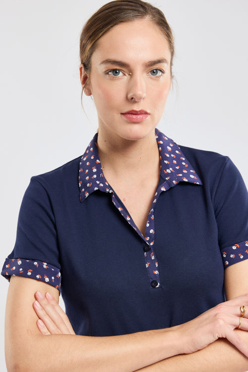 Polo motifs floraux - coton - Armor-lux - 2