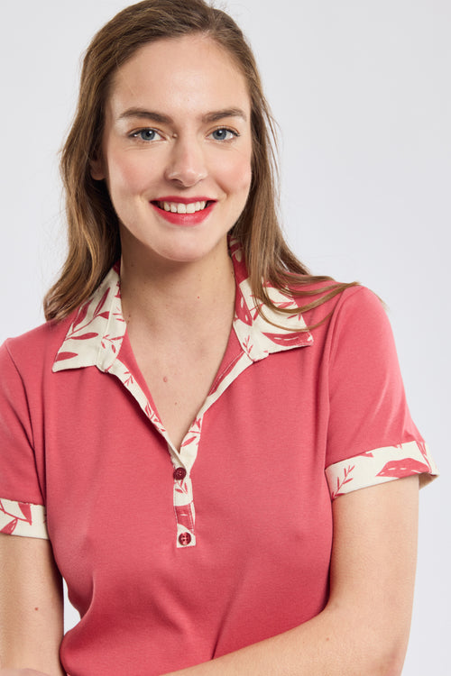 Polo motif feuillage - coton - Armor-lux - 2