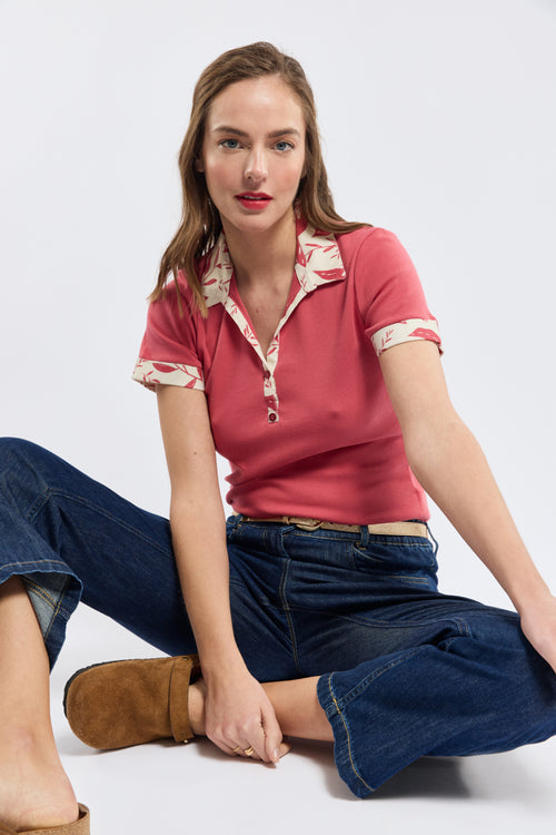 Foliage polo shirt - cotton - Armor-lux - 1