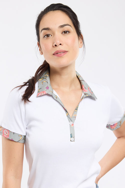 Printed polo shirt - cotton - Armor-lux - 1