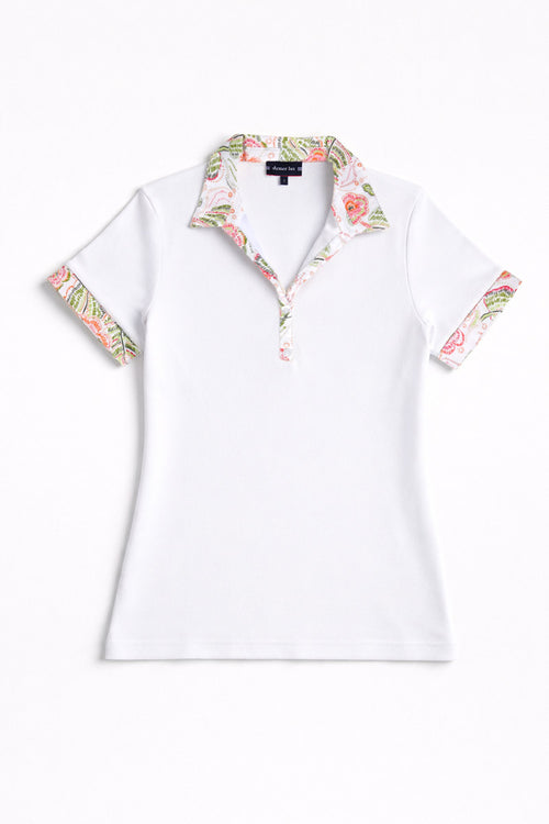 Polo mit Blumenmotiven – Baumwolle - Armor-lux - 1