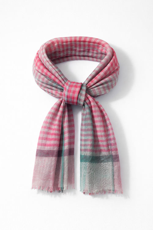 Foulard rayé - lin et coton - Armor-lux - 1