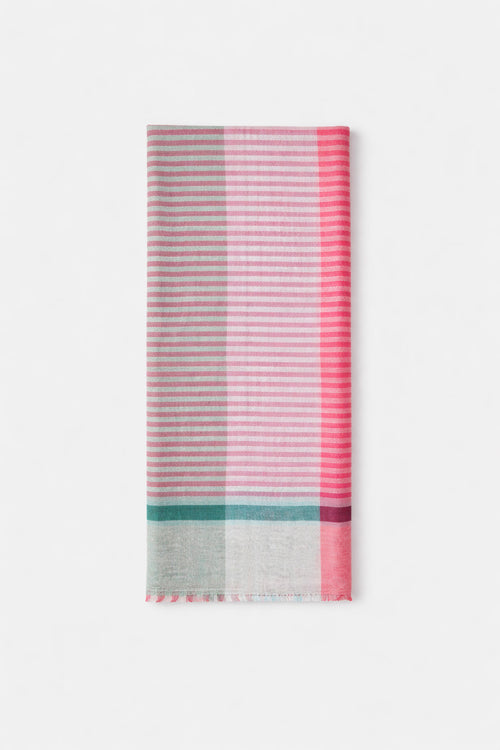 Foulard rayé - lin et coton - Armor-lux - 2