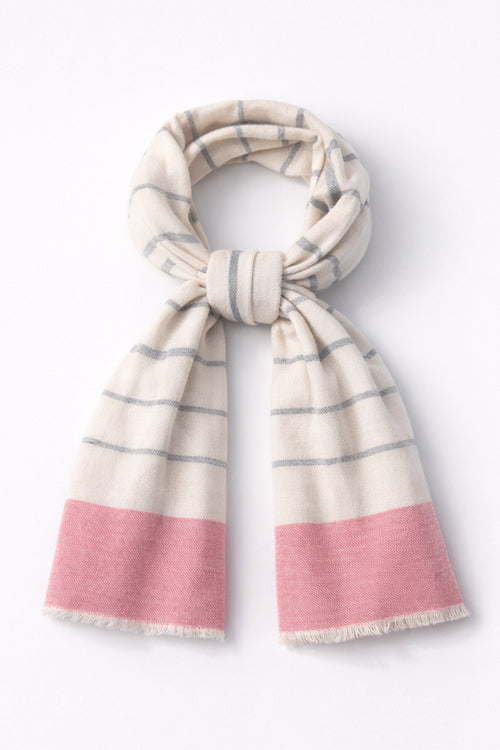 Striped scarf - cotton - Armor-lux - 1