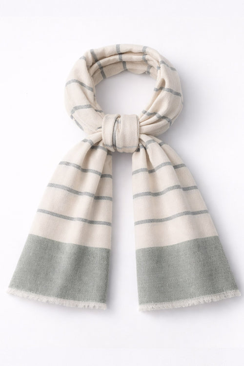Striped scarf - cotton - Armor-lux - 1
