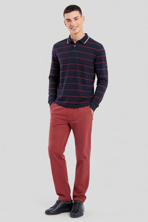 Long-sleeve polo - 1x1 rib - Armor-lux - 2