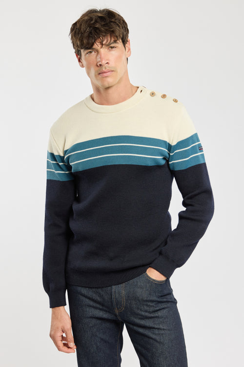Pull marin bloc color - laine - Armor-lux - 5
