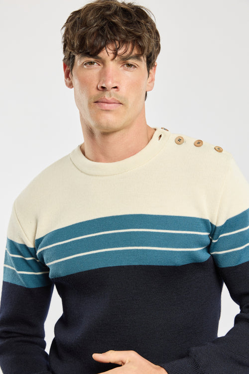 Pull marin bloc color - laine - Armor-lux - 2
