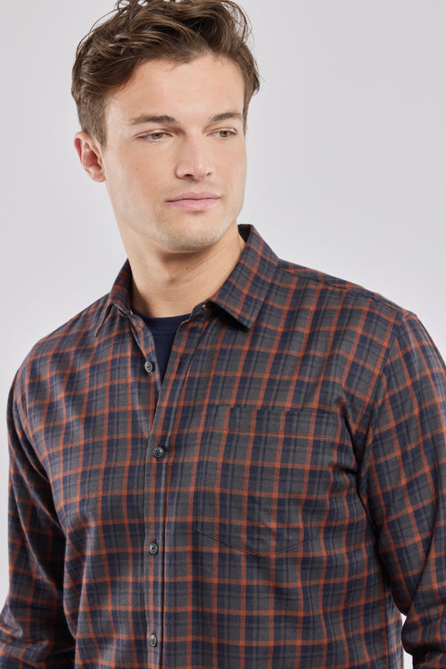 Chemise manches longues droite col souple - Armor-lux - 3
