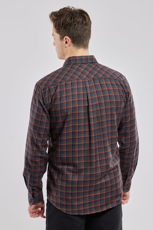 Chemise manches longues droite col souple - Armor-lux - 4