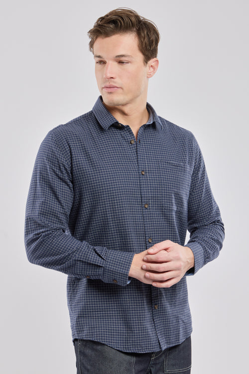 Gerades Langarmhemd mit weichem Kragen - Armor-lux - 1