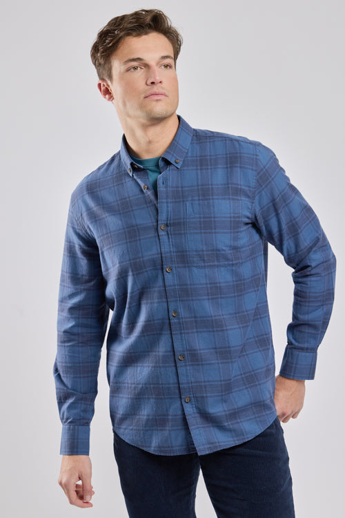 Chemise manches longues confort col boutonné - Armor-lux - 1
