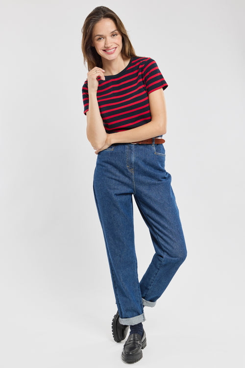 Kurzarm Shirt im Marine-Stil „Morgat - aus Baumwolle - Armor-lux - 3