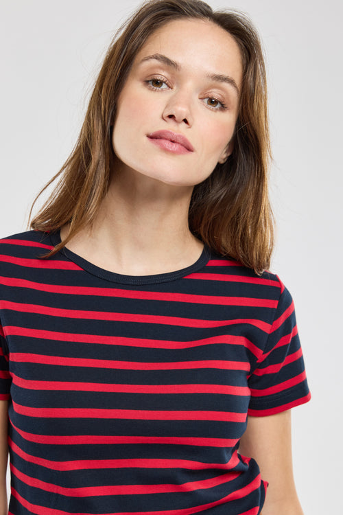 Kurzarm Shirt im Marine-Stil „Morgat - aus Baumwolle - Armor-lux - 2