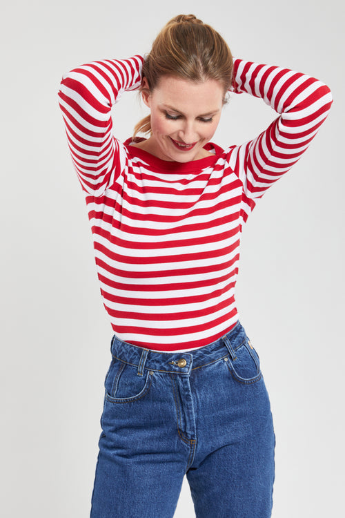 Striped shirt - cotton and elastane - Armor-lux - 4