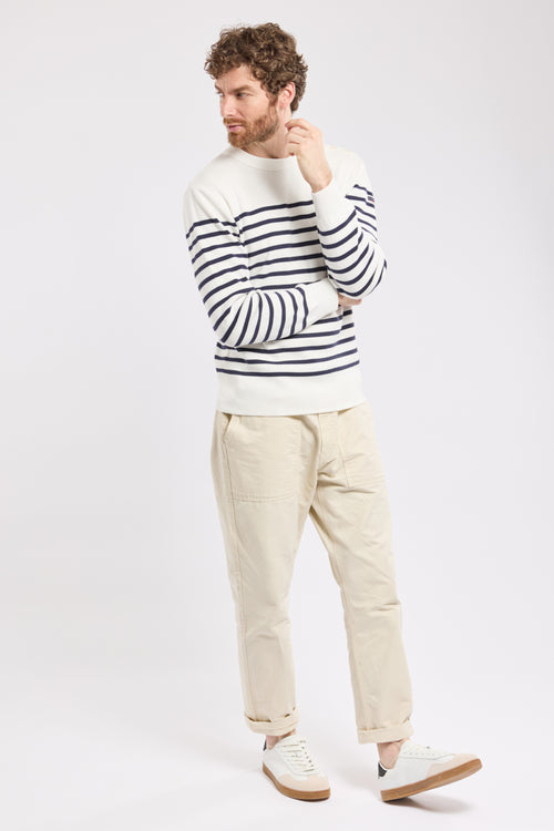 Pull marin rayé Groix - coton - Armor-lux - 3