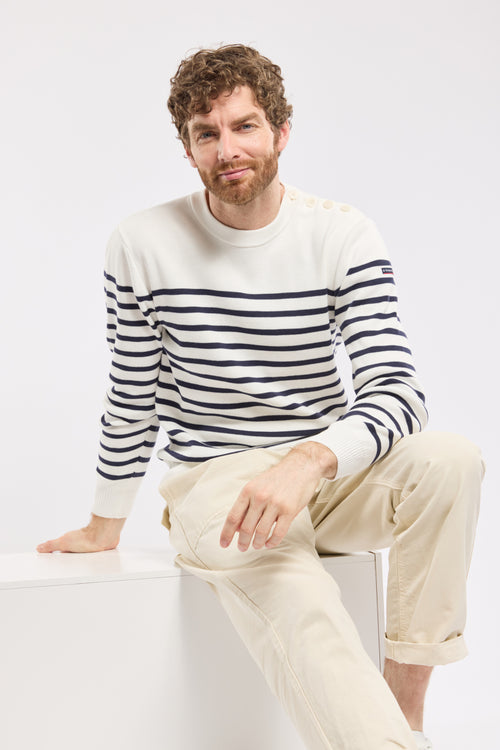 Striped fisherman jumper - cotton - Armor-lux - 1
