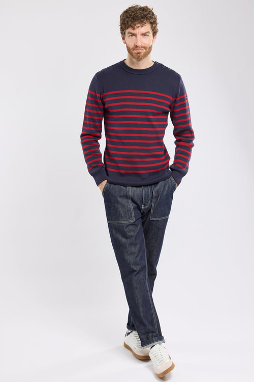 Pull marin rayé Groix - coton - Armor-lux - 4