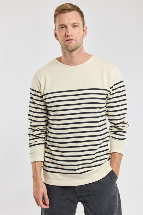 Breton striped shirt - Rustic jersey fairtrade cotton - Armor-lux - 1
