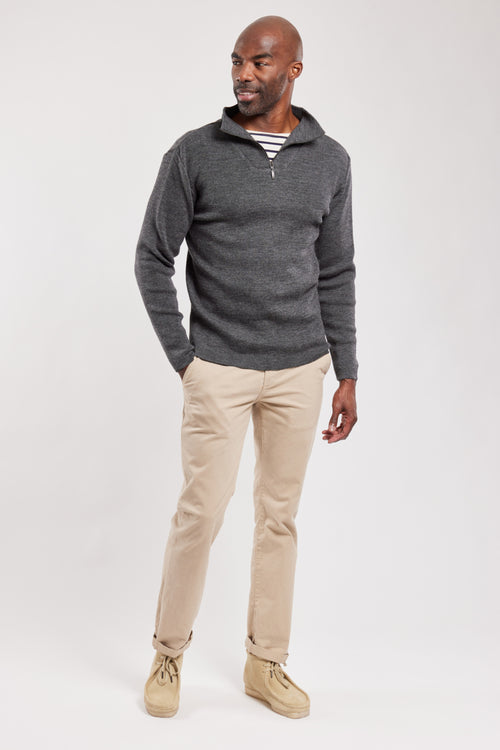 Quarter zip sweater Guisseny - wool - Armor-lux - 5