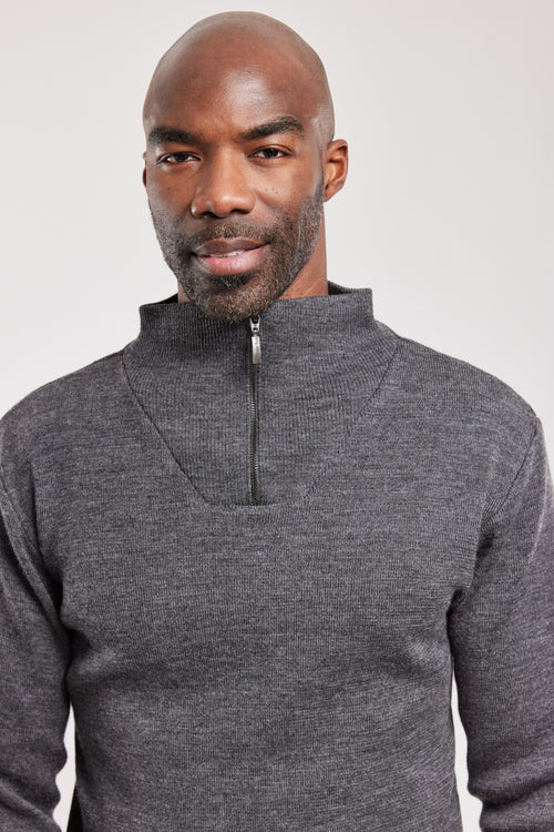Quarter zip sweater Guisseny - wool - Armor-lux - 2