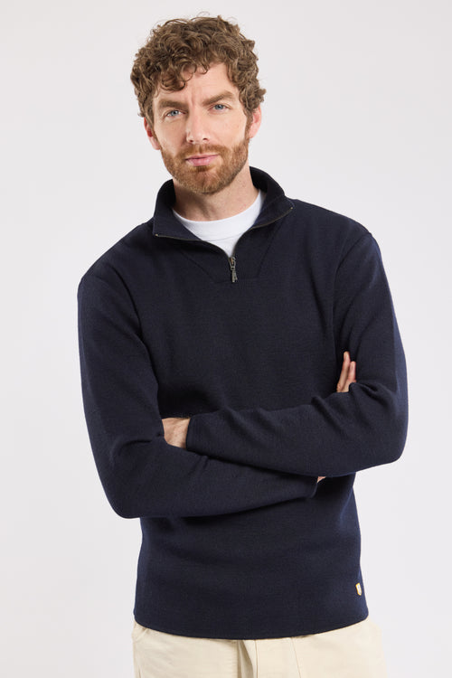 Quarter zip sweater Guisseny - wool - Armor-lux - 2