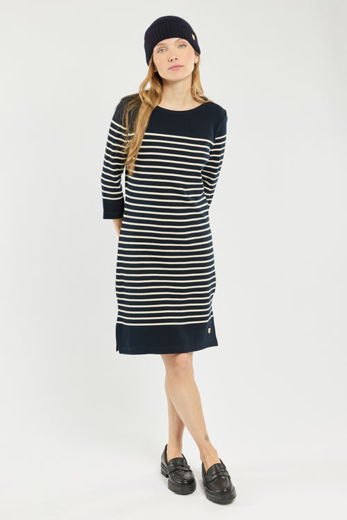 Kleid mit 3/4 Ärmeln „Ile-Tudy - aus dicker Baumwolle - Armor-lux - 3