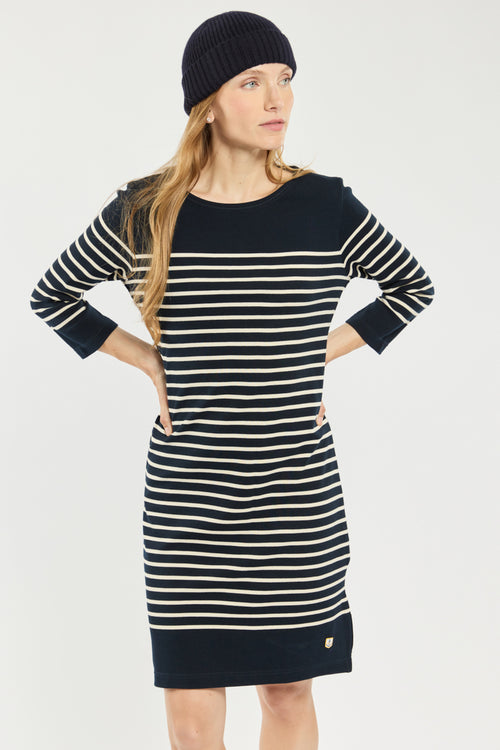 Kleid mit 3/4 Ärmeln „Ile-Tudy - aus dicker Baumwolle - Armor-lux - 1