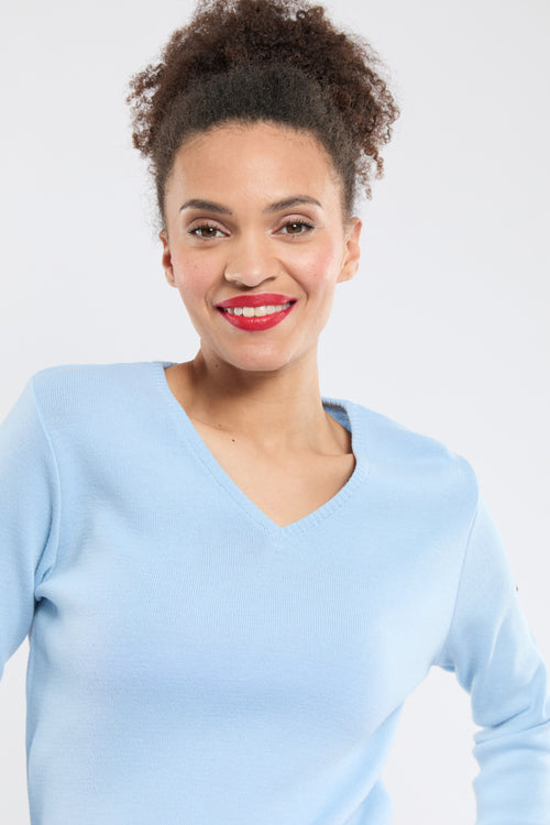 V-neck jumper - wool and acrylic - Armor-lux - 2