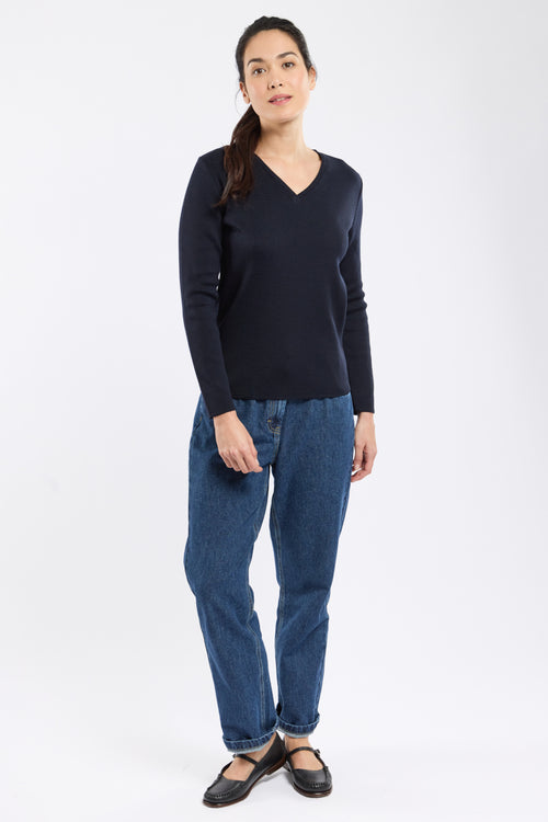 Pull col V Locminé - laine et acrylique - Armor-lux - 3