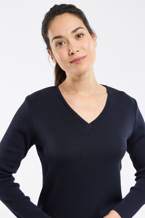 Pull col V Locminé - laine et acrylique - Armor-lux - 2