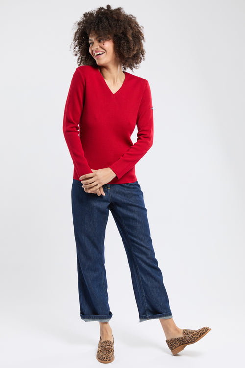 Pull col V Locminé - laine et acrylique - Armor-lux - 1