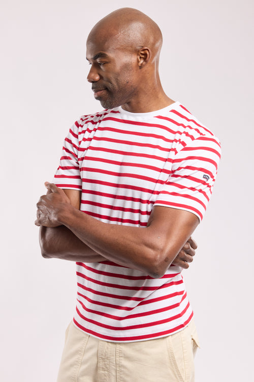 Kurzarm Shirt im Marine-Stil „Morgat - aus Baumwolle - Armor-lux - 1