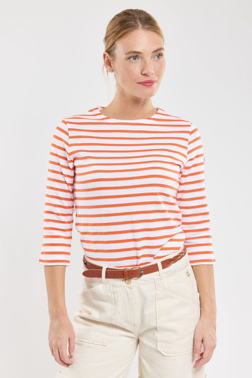 Marinière manches 3/4 - coton rustique - Armor-lux - 4