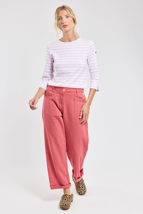 3/4 length sleeve Breton striped shirt - rustic cotton - Armor-lux - 5