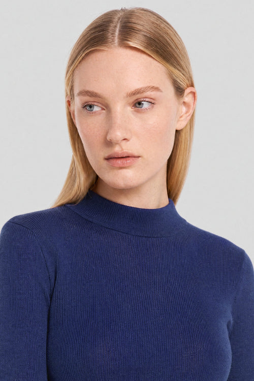 Rollkragen-T-Shirt - Wolle und Seide - Armor-lux - 2