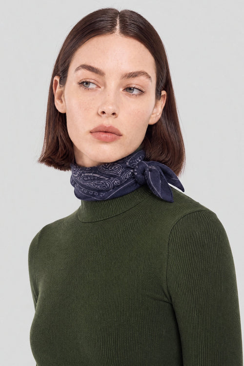 Roll-neck T-shirt - wool and silk - Armor-lux - 2