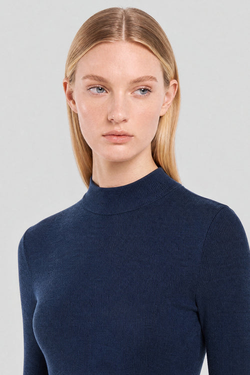 Roll-neck T-shirt - wool and silk - Armor-lux - 2