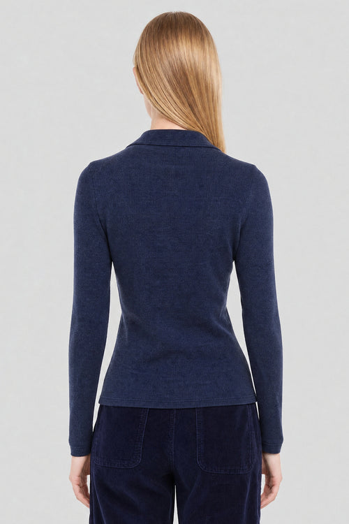 Roll-neck T-shirt - wool and silk - Armor-lux - 4