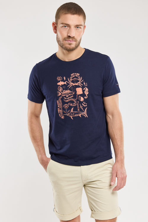 Screen-printed T-shirt - light cotton - Armor-lux - 4